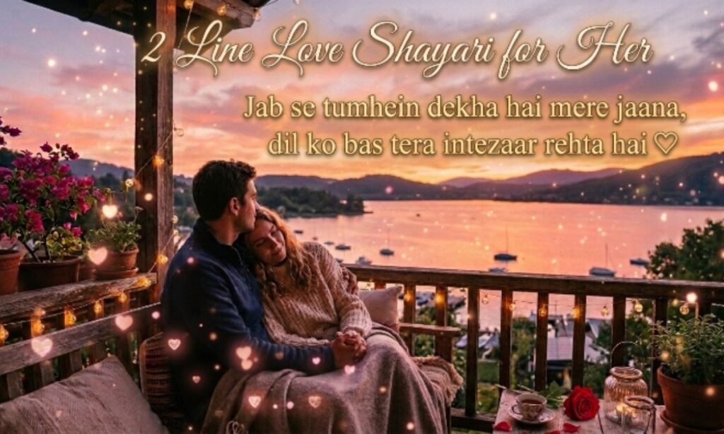 2 Line Love Shayari for Her