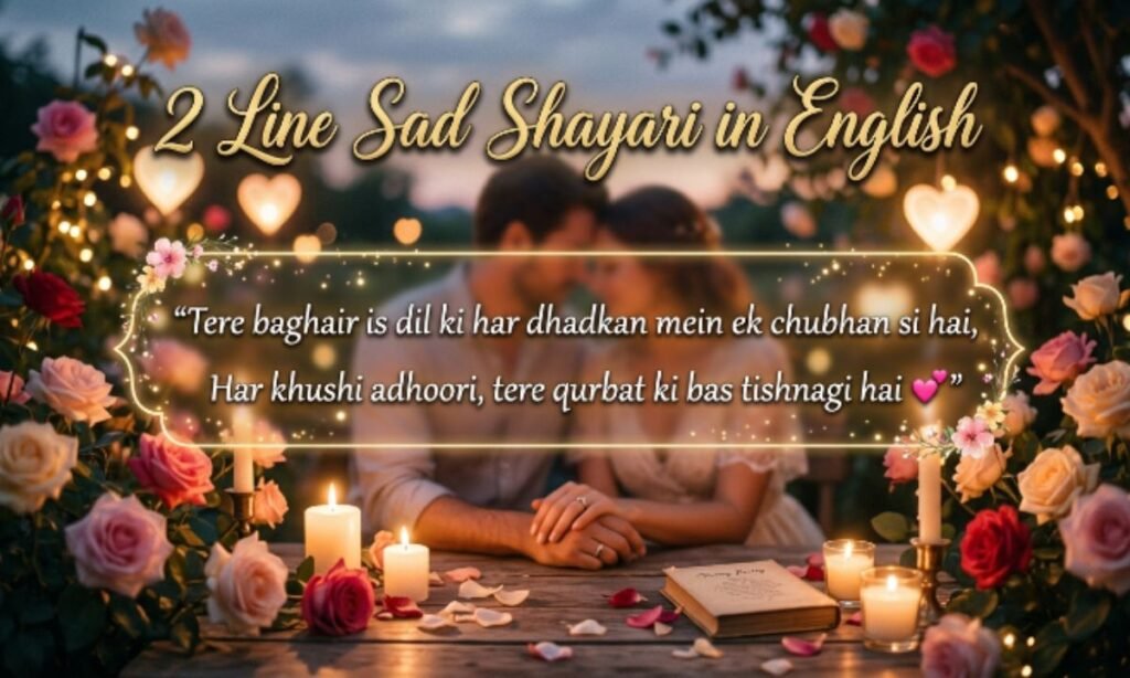 2 Line Sad Shayari in English