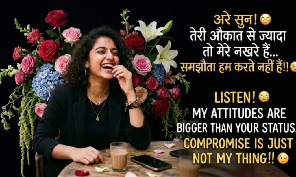 Funny attitude shayari in hindi for girl 