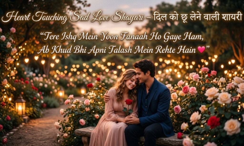 Heart Touching Sad Love Shayari – दिल को छू लेने वाली शायरी