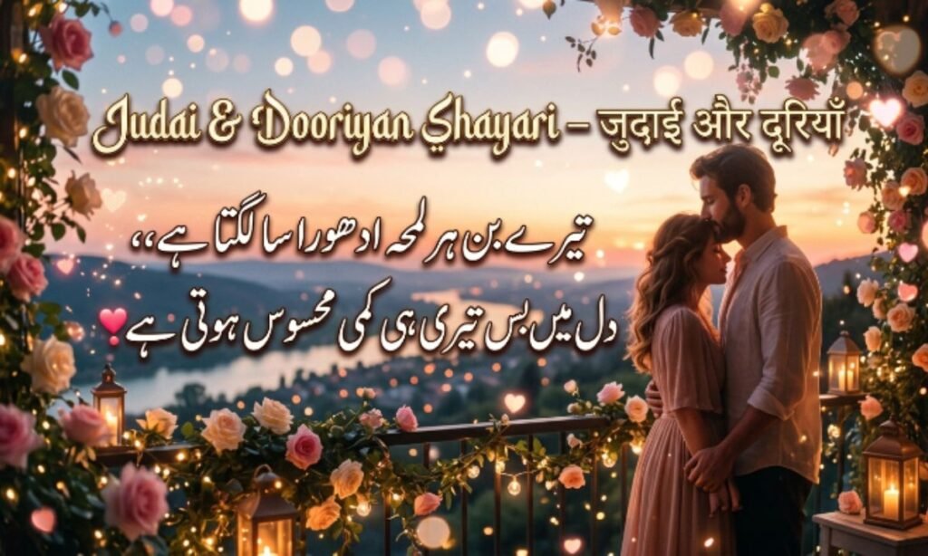 Judai & Dooriyan Shayari – जुदाई और दूरियाँ