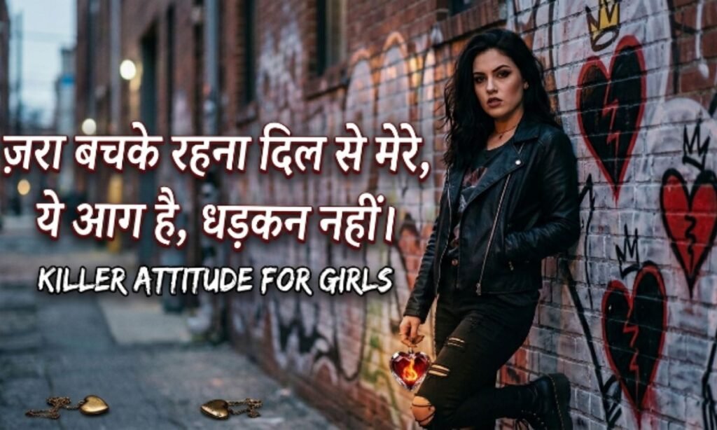 Killer attitude shayari for girls