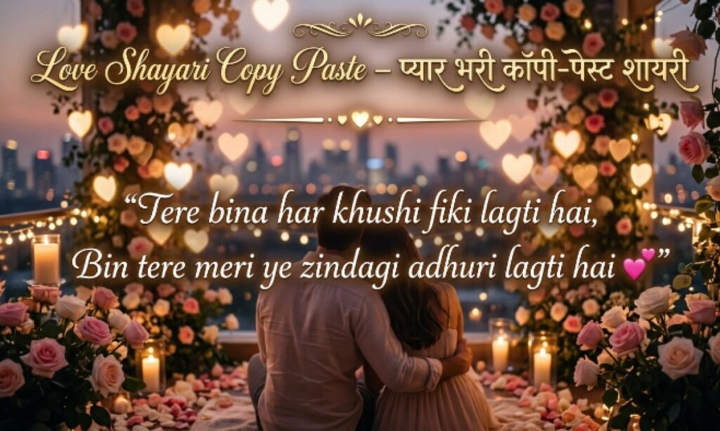 Love Shayari Copy Paste