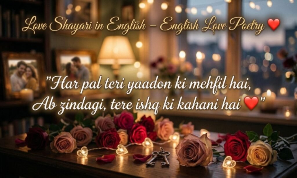 Love Shayari in English – English Love Poetry ❤️