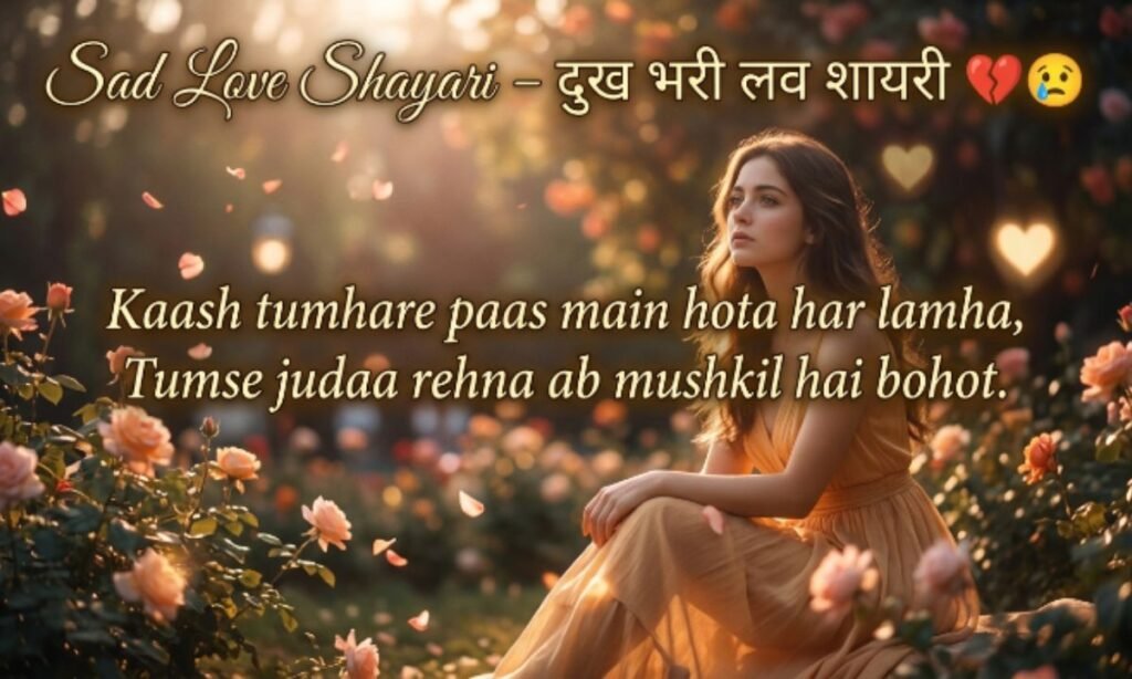 Sad Love Shayari – दुख भरी लव शायरी 💔😢