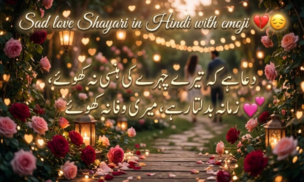 Sad love Shayari in Hindi with emoji