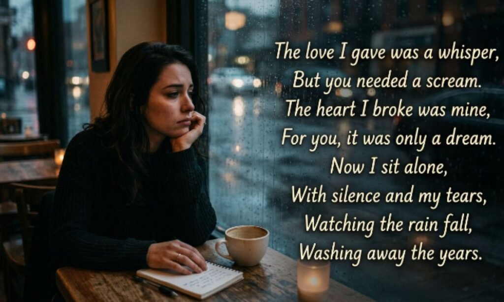 Sad love shayari in English