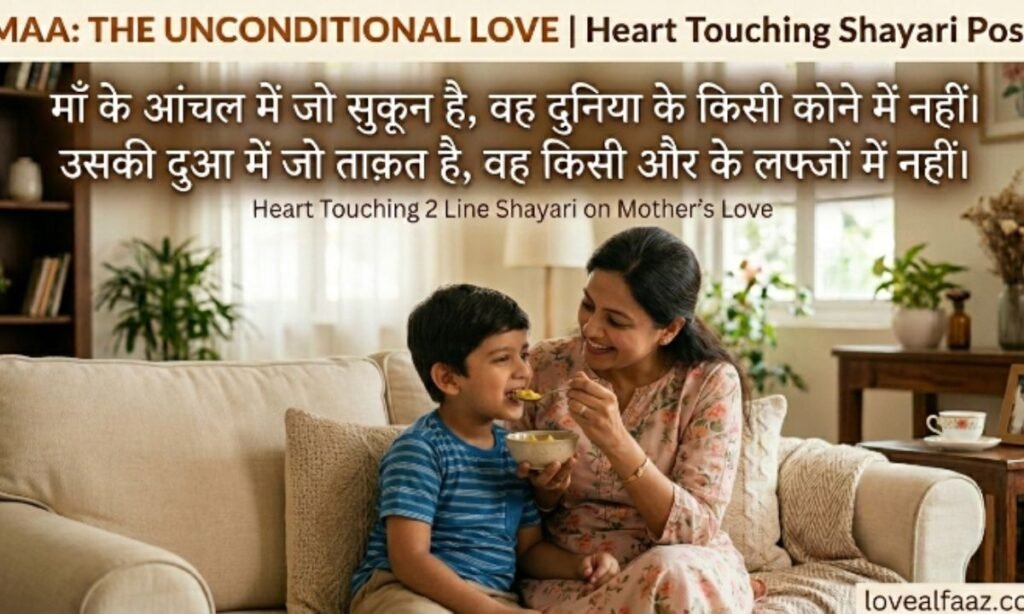 2 line heart touching maa shayari