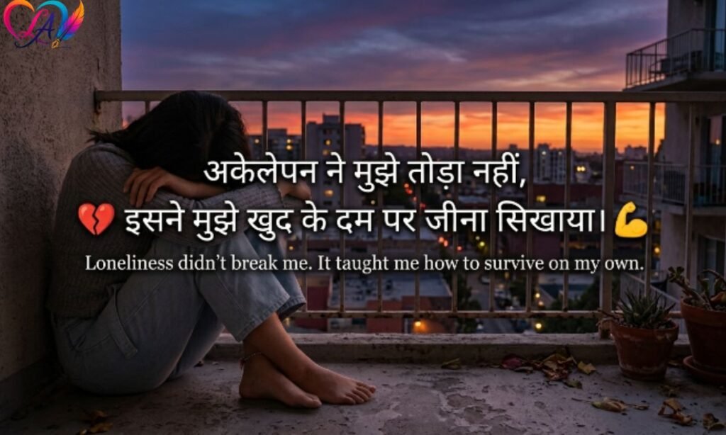 Alone shayari in hindi english