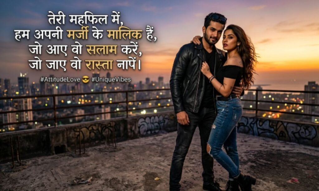 Attitude Love Shayari 😎