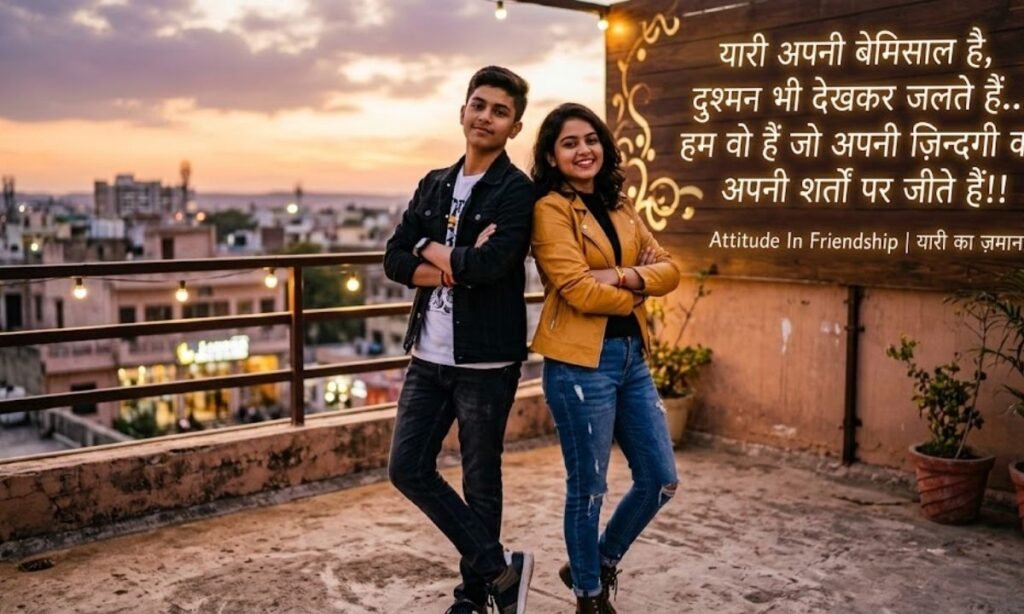 Attitude dosti shayari_