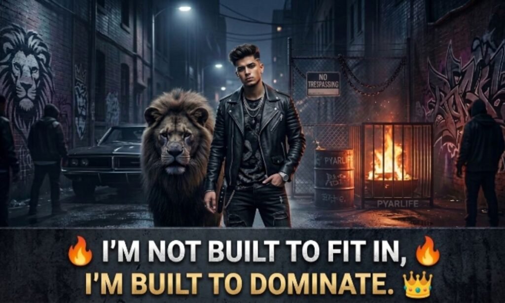 Attitude shayari Boy English
