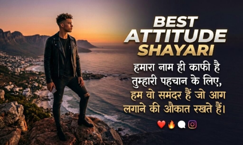 Best Attitude shayari copy Instagram