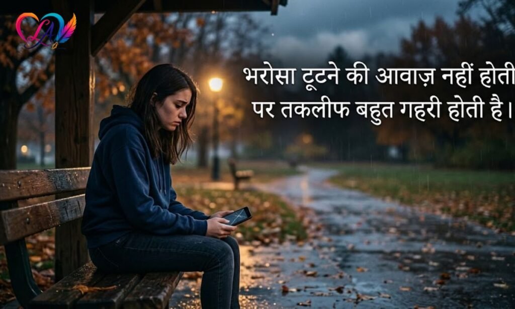 Bharosa todne wali shayari 