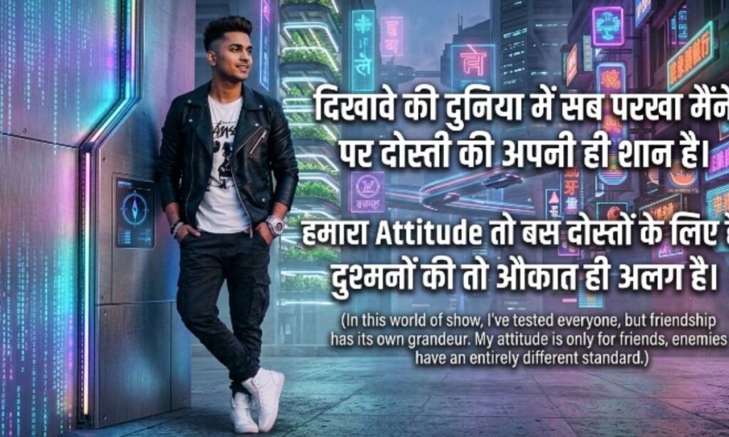 Dosti attitude shayari for boy