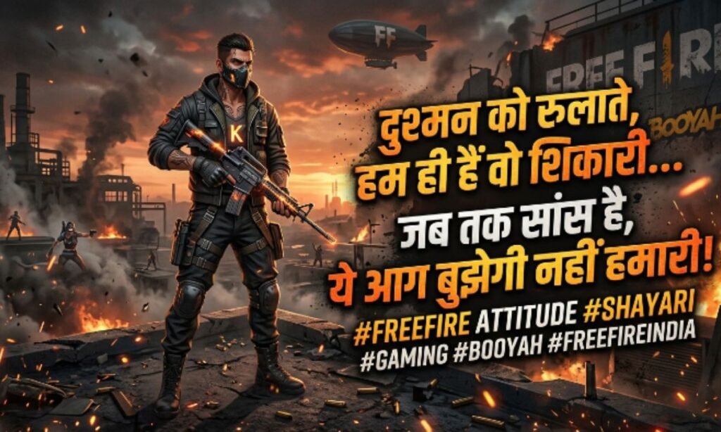 Free Fire Attitude Shayari