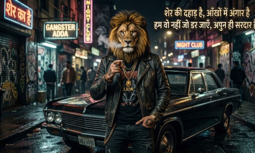 Gangster Attitude Shayari 2 Line