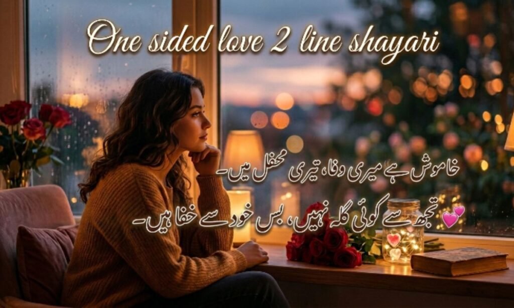 One sided love 2 line shayari