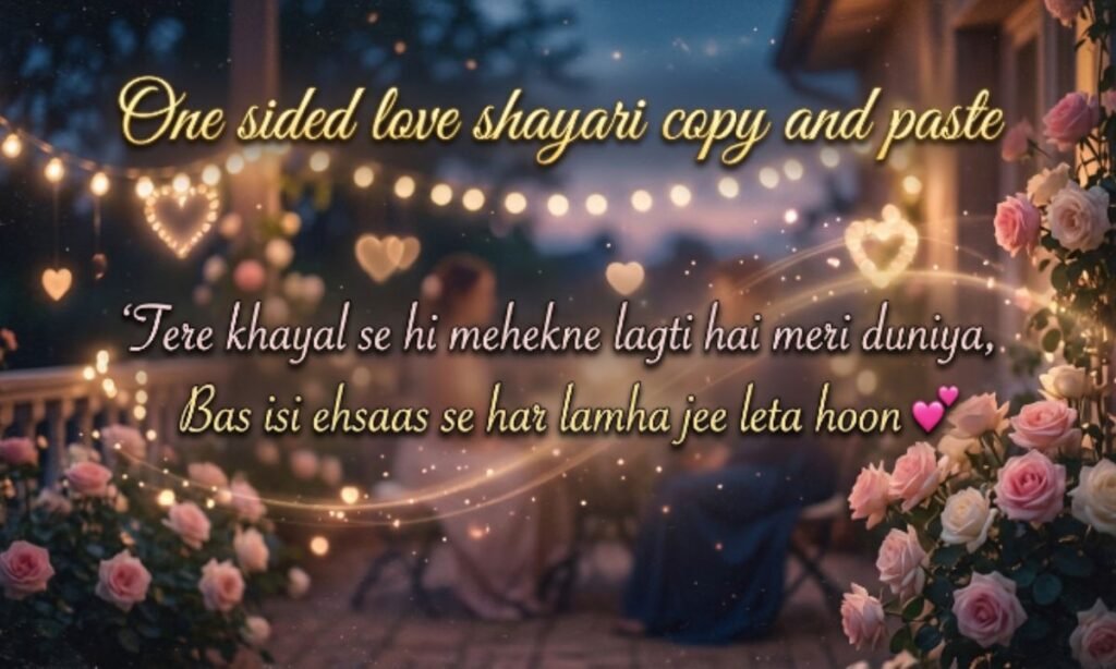 One sided love shayari copy and paste