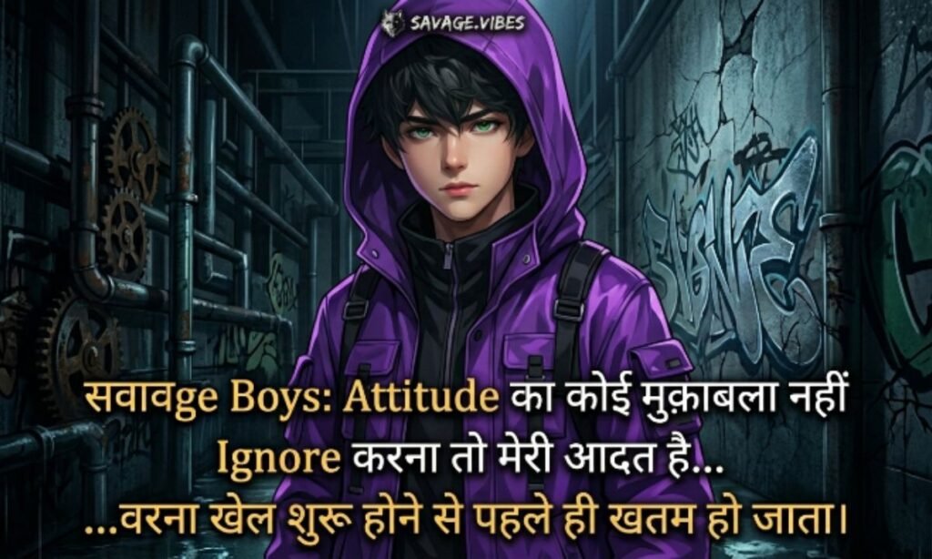 Savage Boys Attitude Shayari