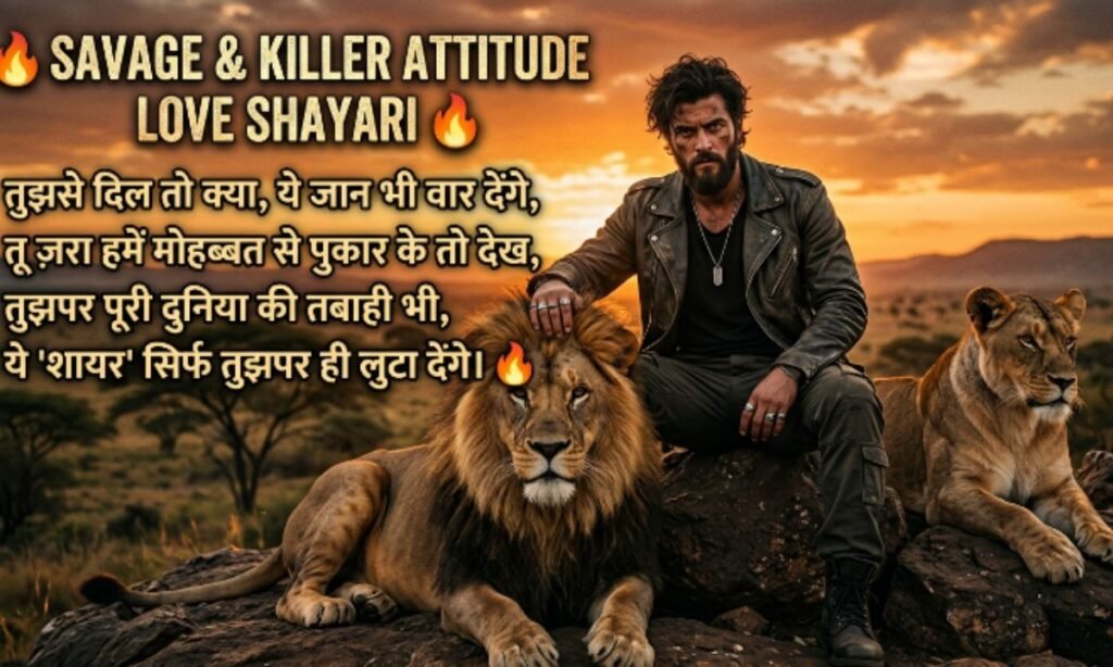Savage & Killer Attitude Love Shayari 🔥