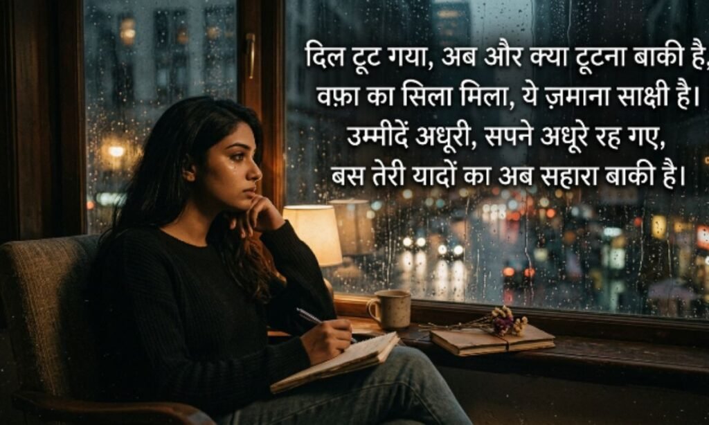 दिल टूटने वाली शायरी Copy paste