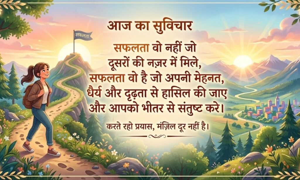 Aaj Ka Suvichar In Hindi for Success