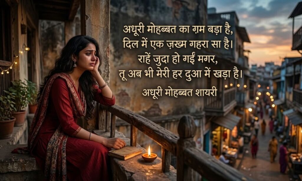 Adhuri Mohabbat Shayari in Hindi