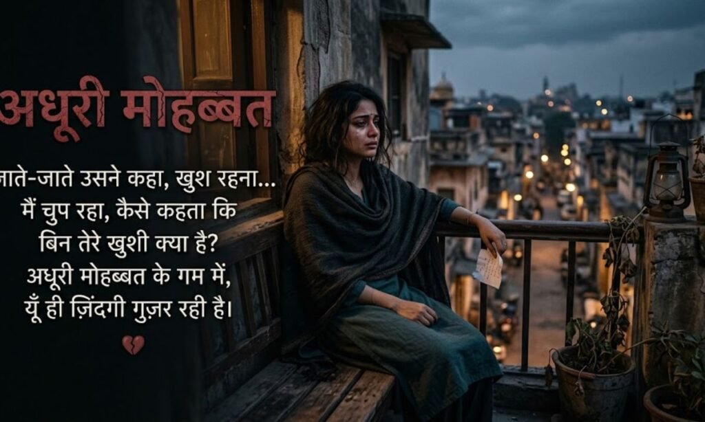 Adhuri Mohabbat Shayari 💔