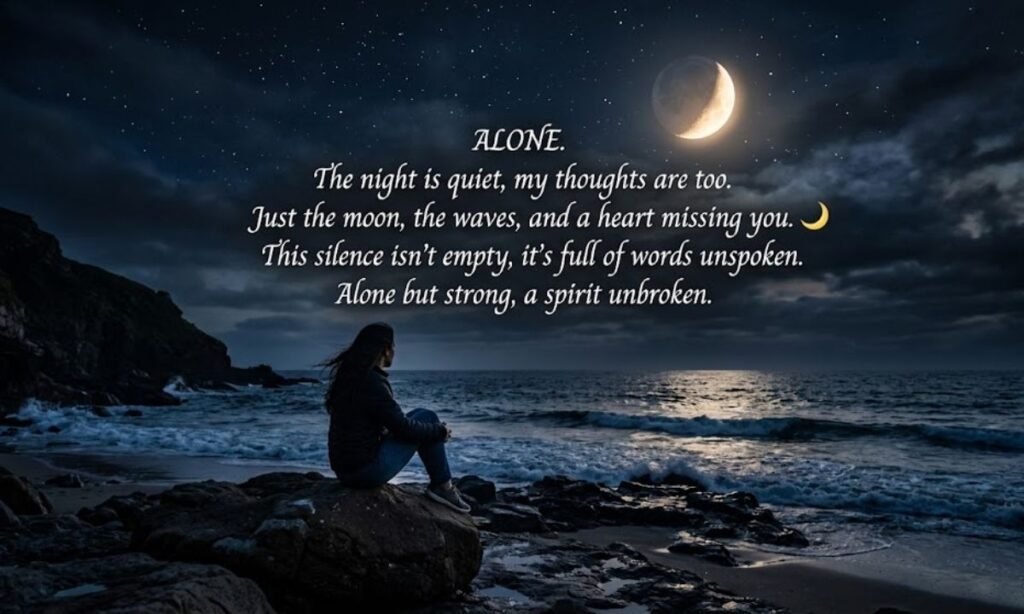Alone Shayari in English 🌙