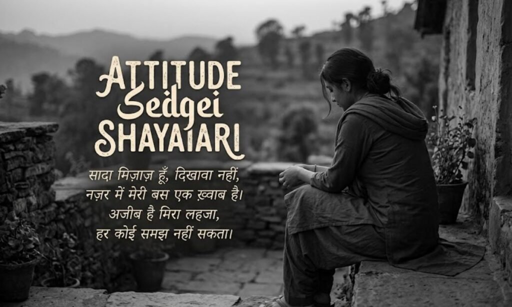 Attitude Sadgi Shayari