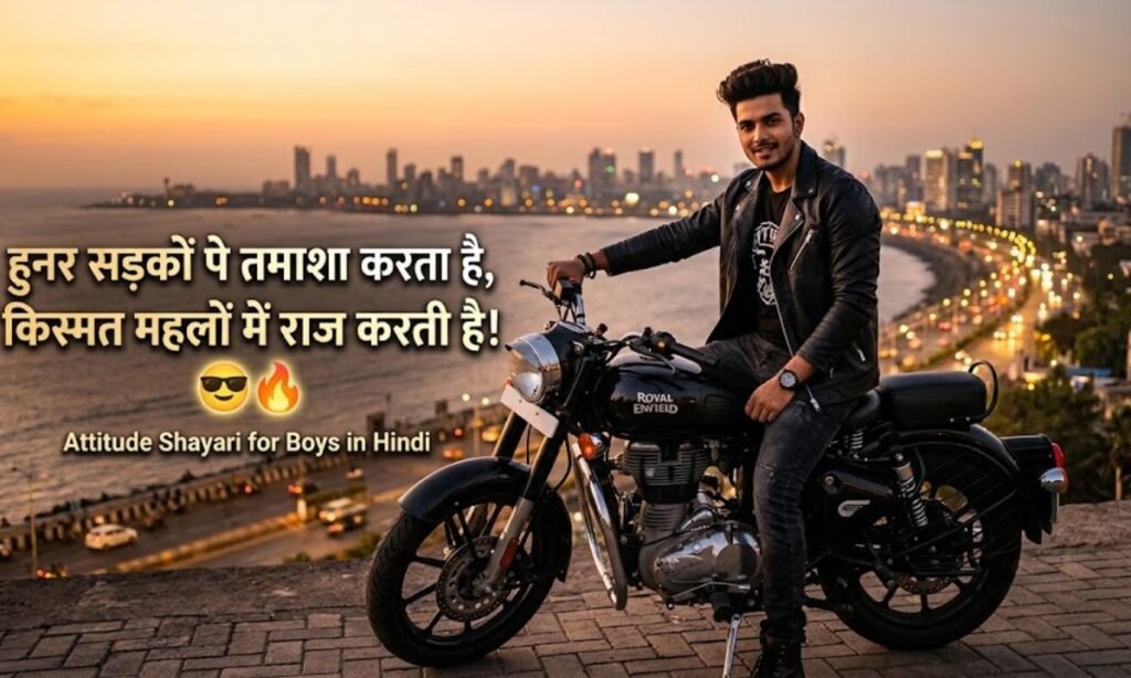 Attitude Shayari for Boys in Hindi😎🔥