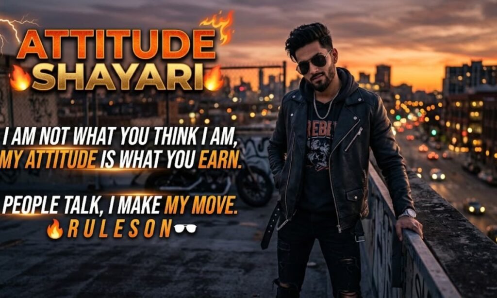 Best Attitude Shayari for Boys 🔥👑