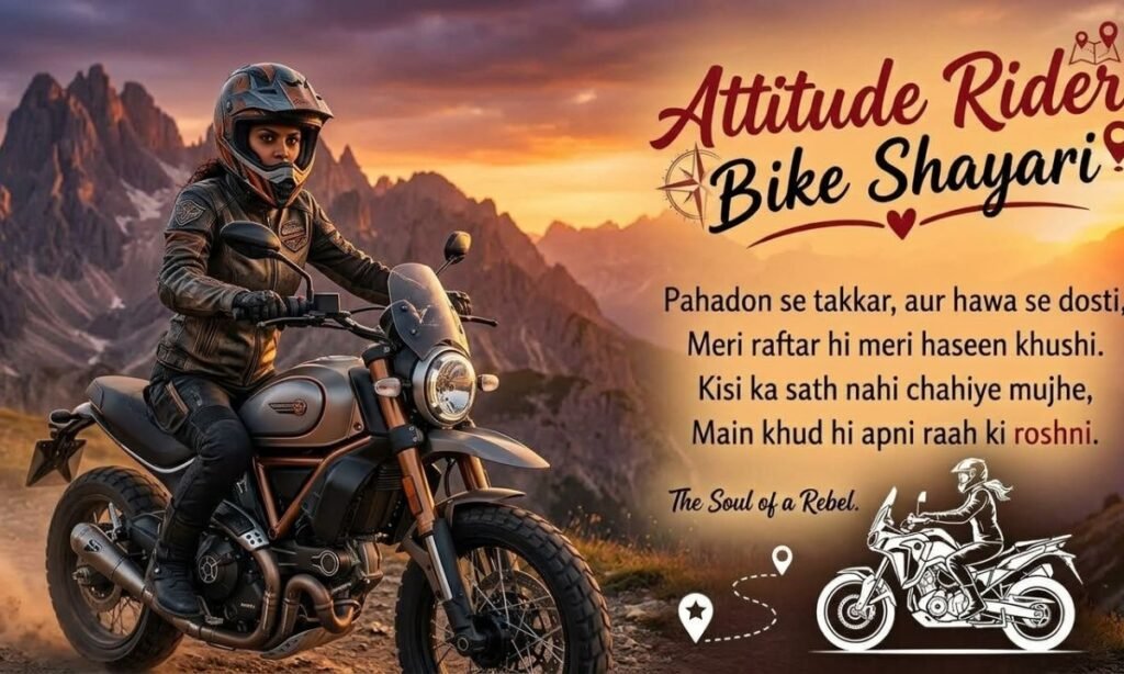 Bike Shayari Attitude for Girl