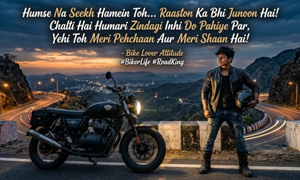Bike shayari attitude for boy