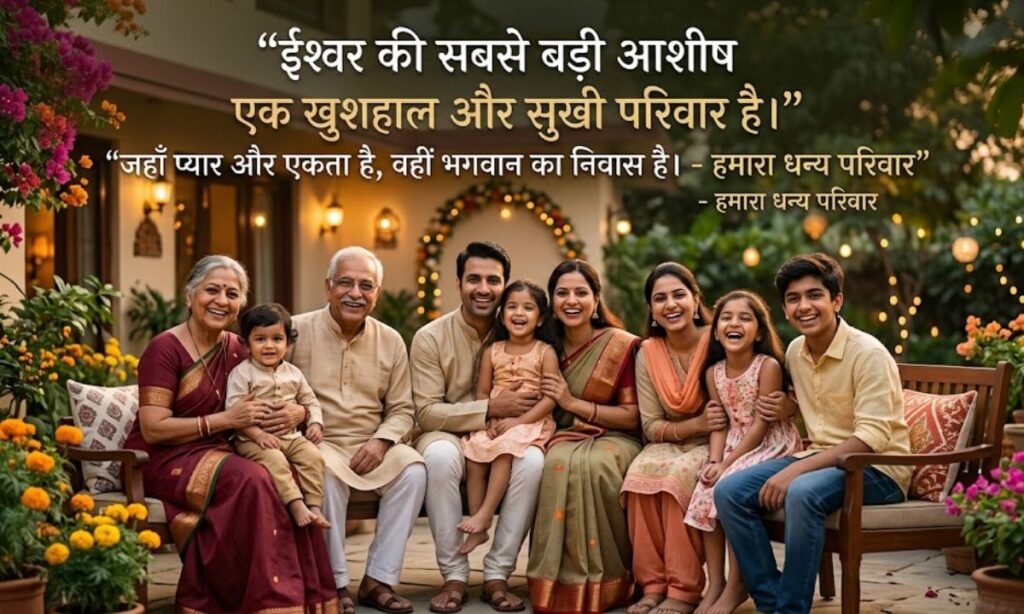 Blessed Family Quotes in Hindi