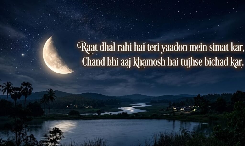 Chand Shayari 2 Line in English