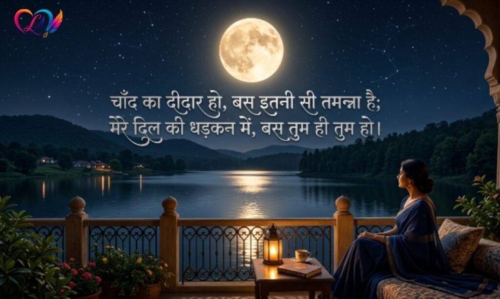 Chand Shayari 2 Line in Hindi