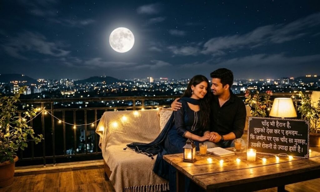 Chand Shayari for GF