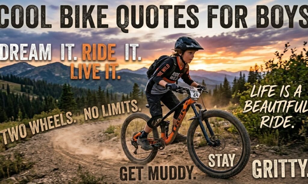 Cool Bike Quotes for Boys