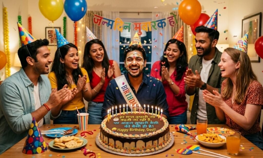 Funny Birthday Shayari For Friend In Hindi