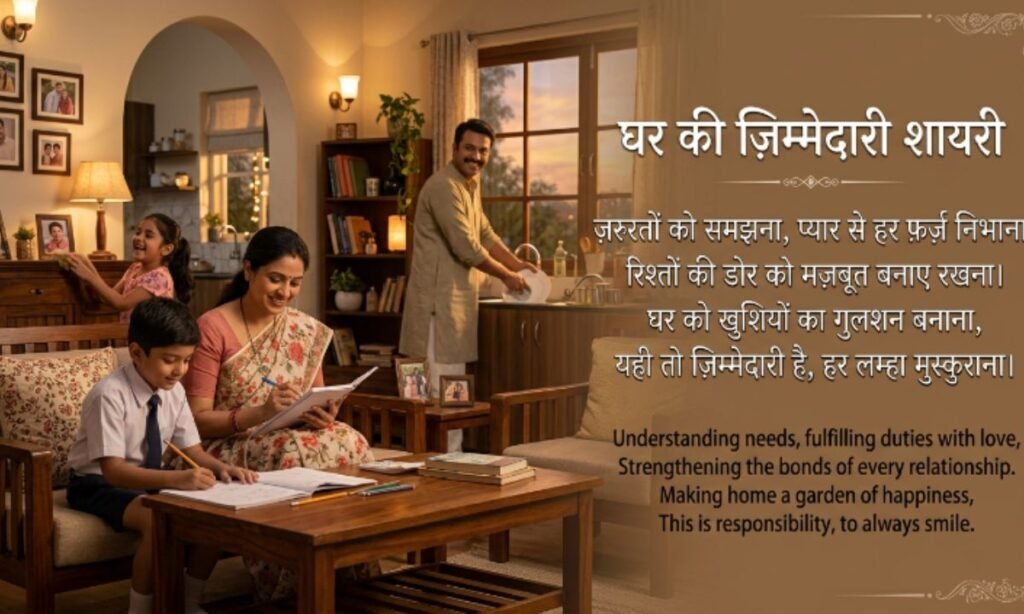 Ghar ki jimmedari shayari (1)