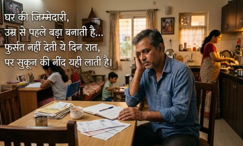 Ghar ki jimmedari shayari