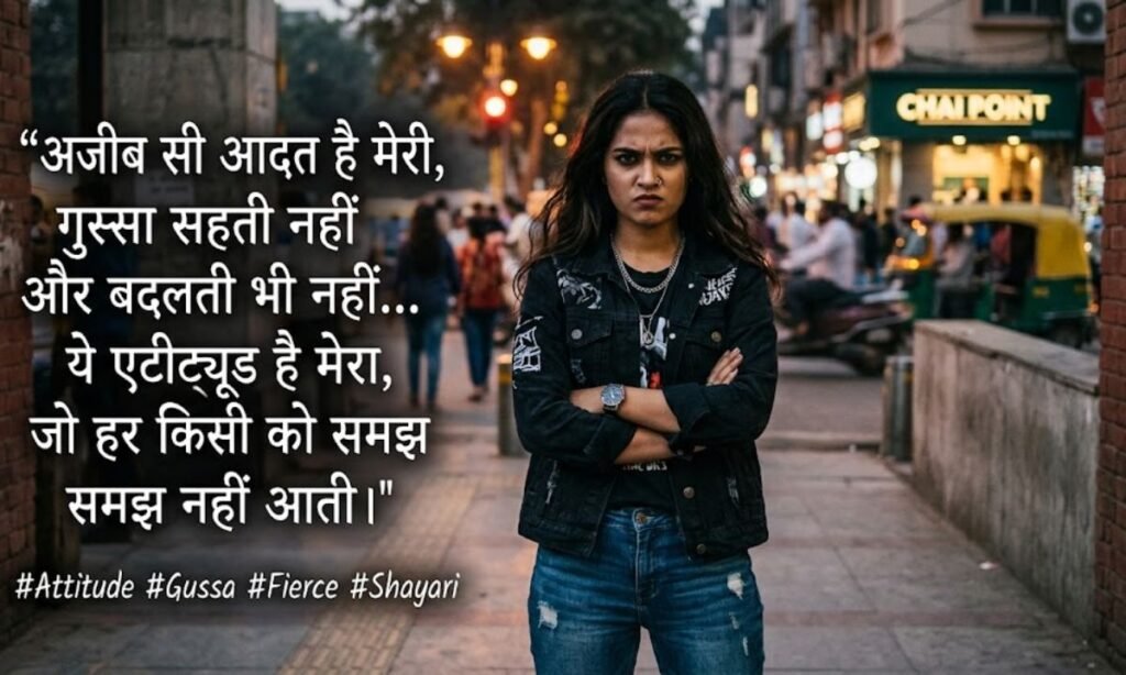 Girl Attitude Gussa Shayar