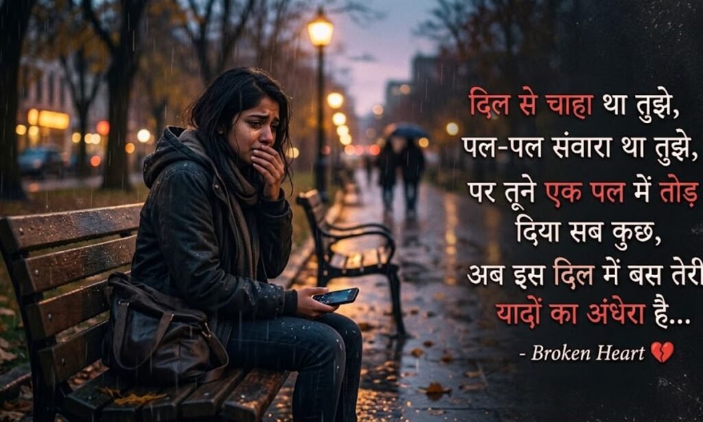 Heart Broken Shayari in Hindi for Girlfriend