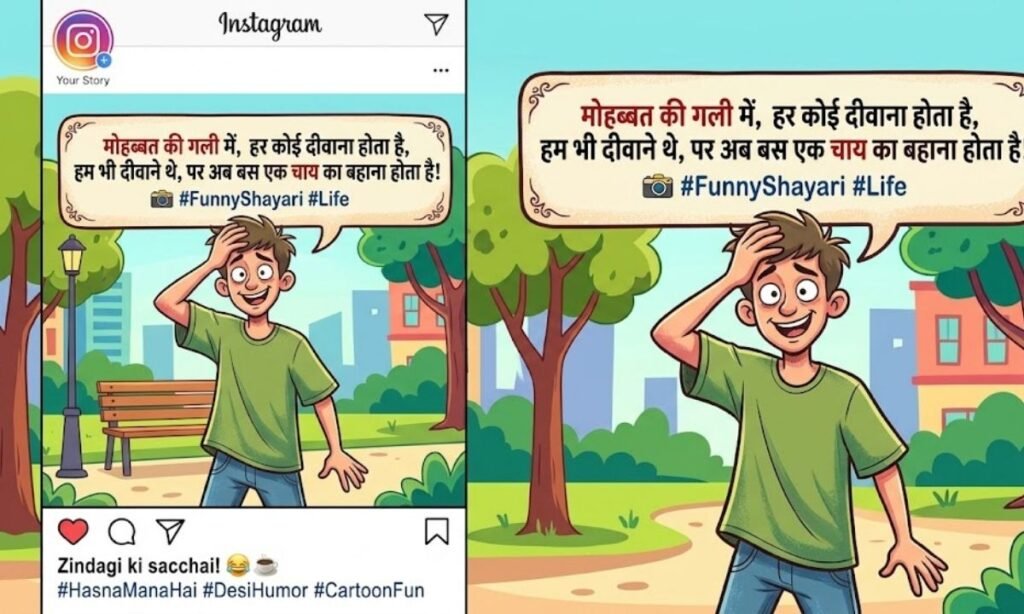 Hindi Funny Shayari For Instagram 📸