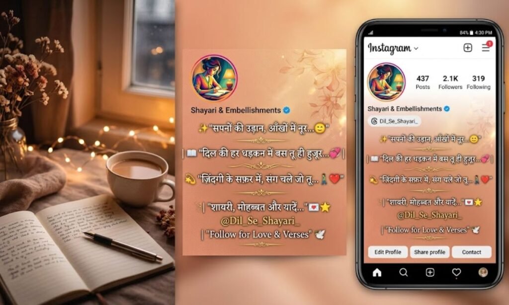 Instagram Bio Shayari With Emoji