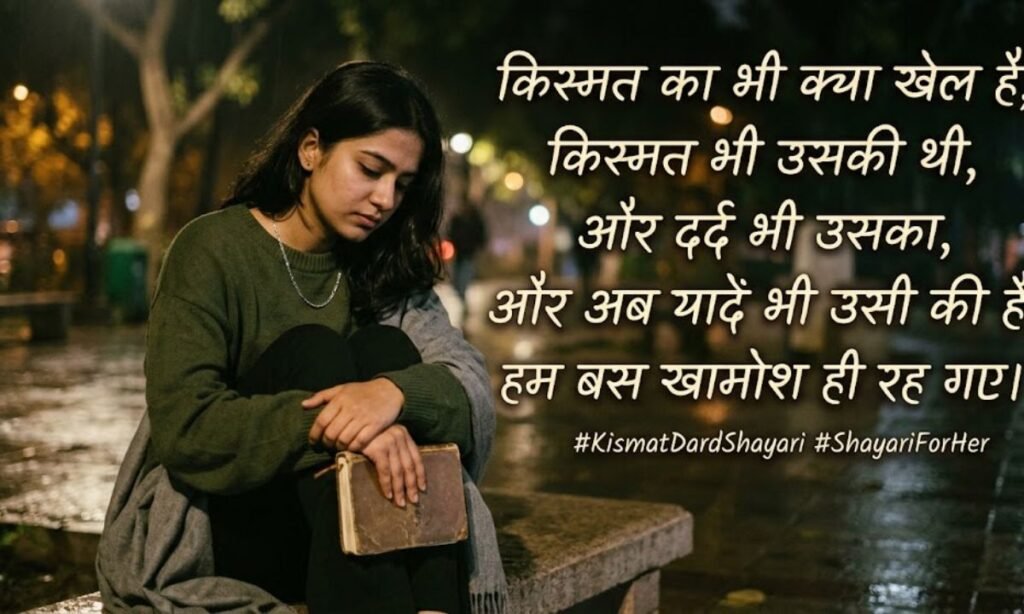 Kismat dard shayari in hindi