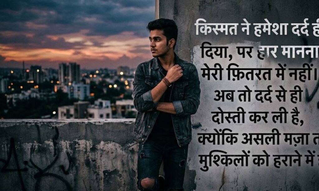 Kismat dard shayari in hindi attitude