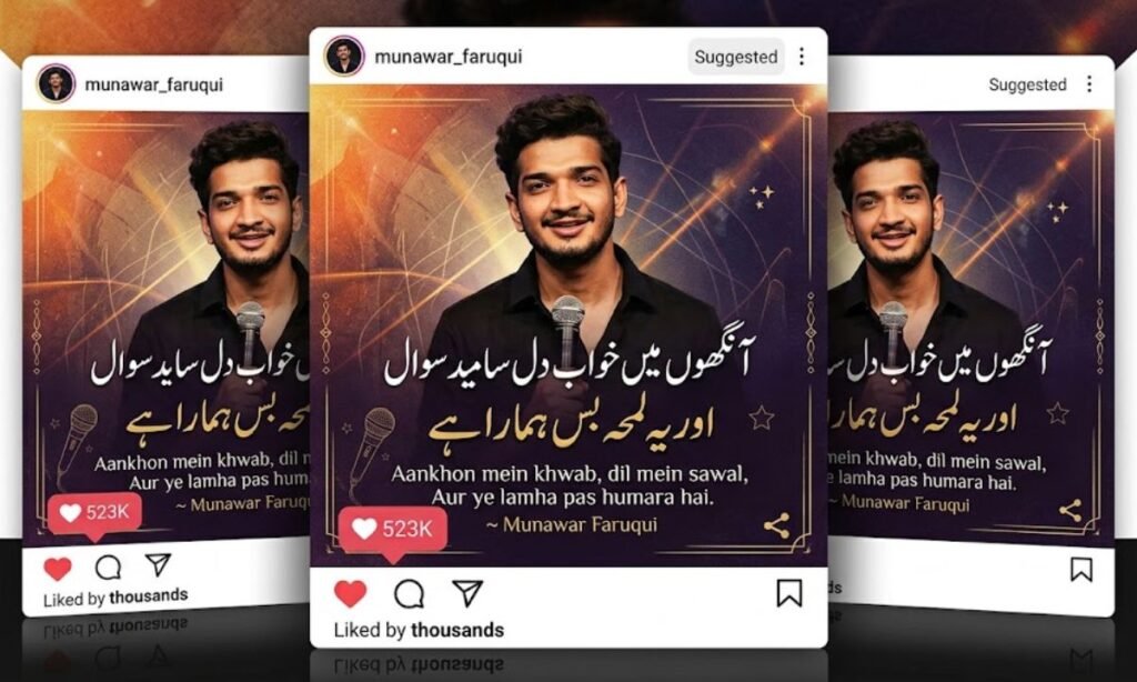 Munawar Faruqui Shayari Instagram
